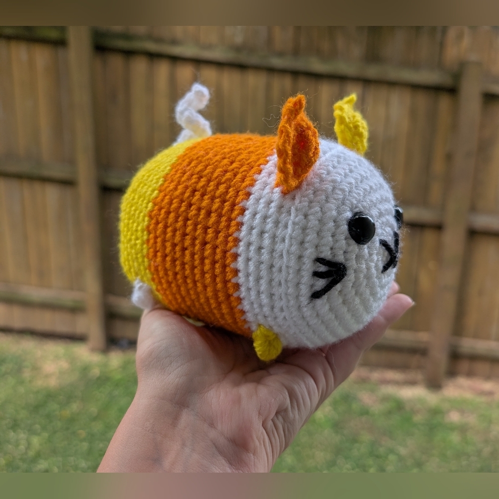 Candy Corn Loaf Cat Plushie